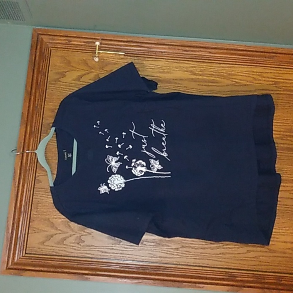 Woman's Evans "Just Breathe" Short Sleeve T Shirt